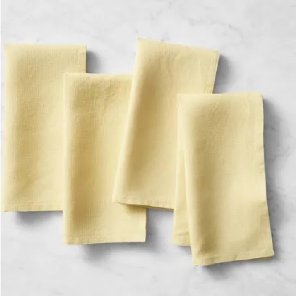 Linen Double Hemstitch PLACEMATS, Set of 4